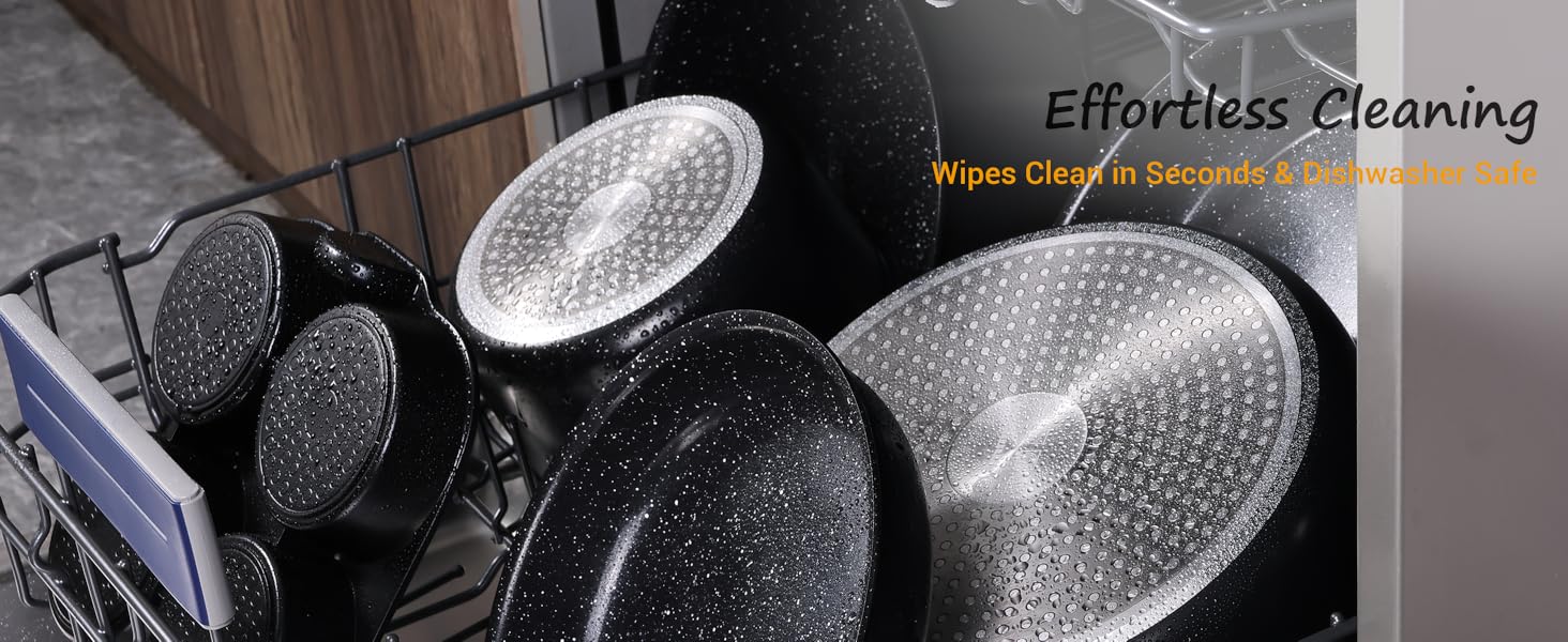 Effortless Cleaning Cookware Set