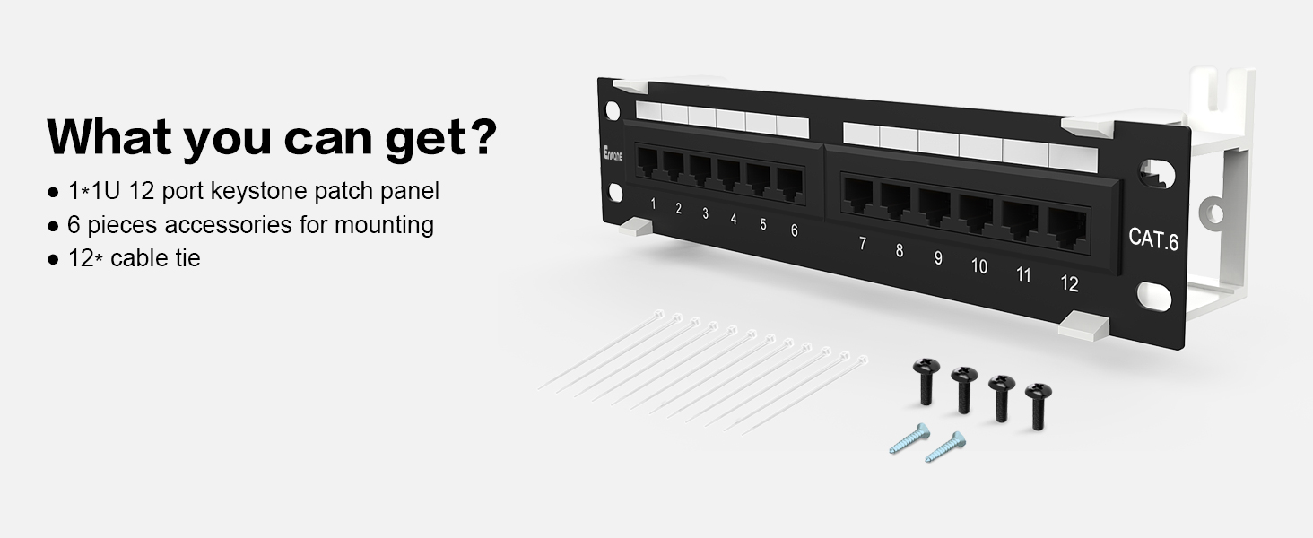 12port patch panel