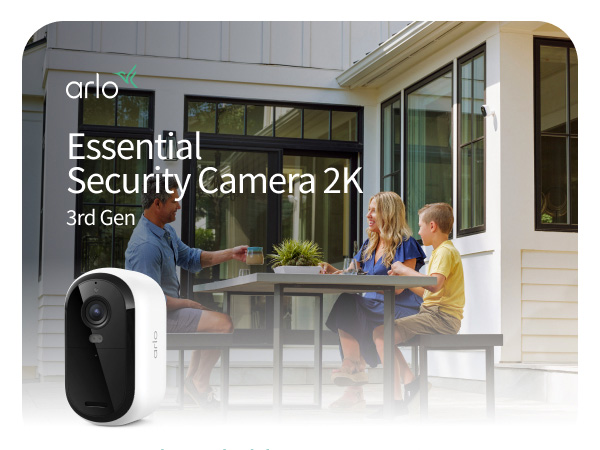 Arlo Essential Battery Security Camera 2K
