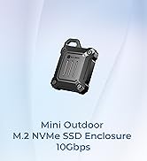 ICY BOX Full Metal M.2 NVMe 2230 SSD Enclosure, USB C 3.2 Gen2 Type-C 10Gbps to NVMe PCIe Adapter...