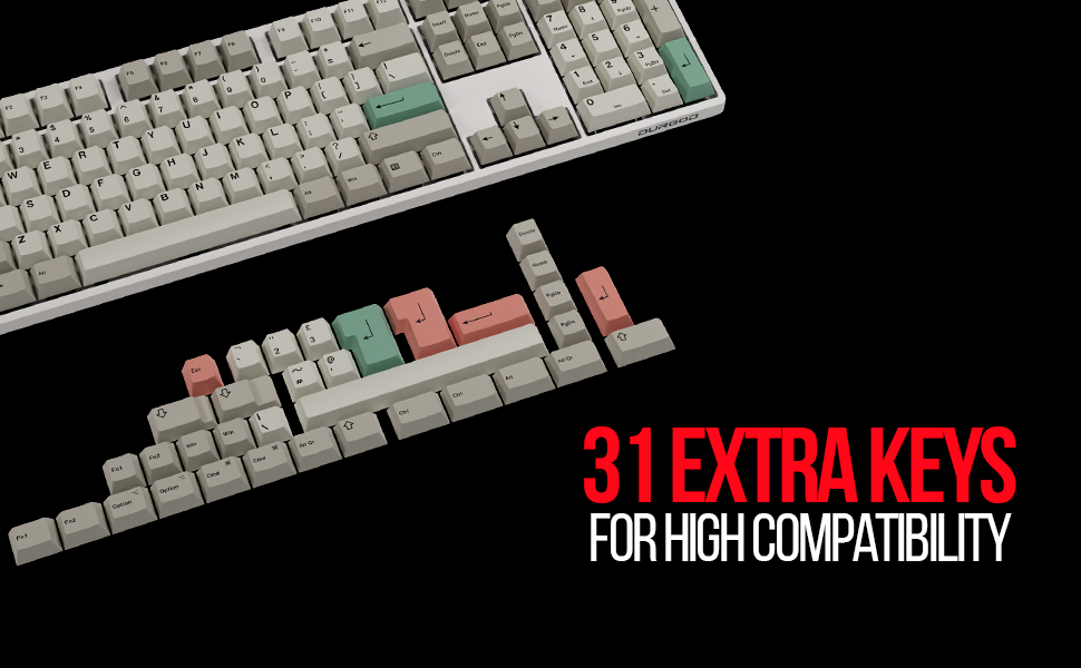 HK Gaming Mechanical Keyboad Dye Sublimation Keycaps 5