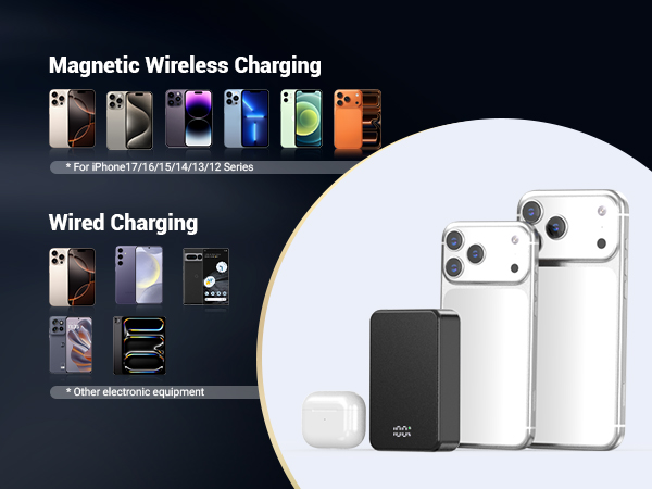 magnetic wireless power bank