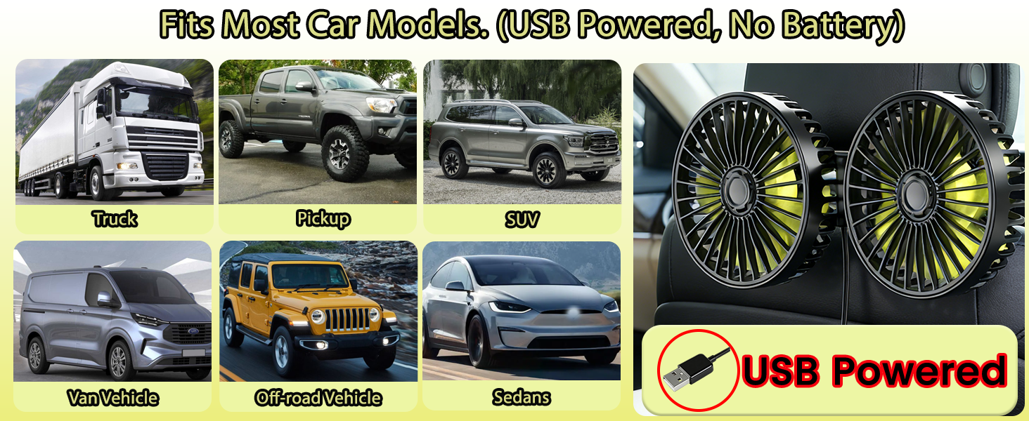 car fans for backseat for kids