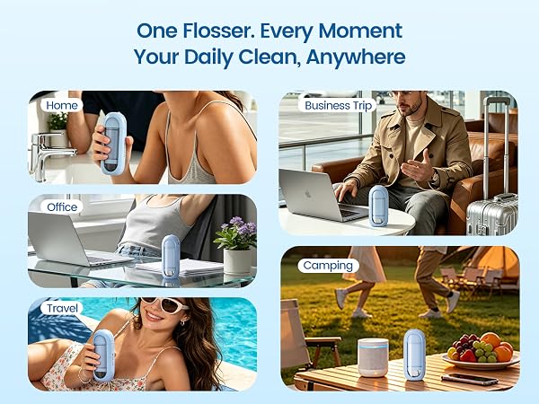 Travel-friendly water flosser