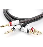 Sewell Silverback 10 AWG Speaker Wire with Silverback Banana Plugs, CL3 Rated, Oxygen Free Copper...