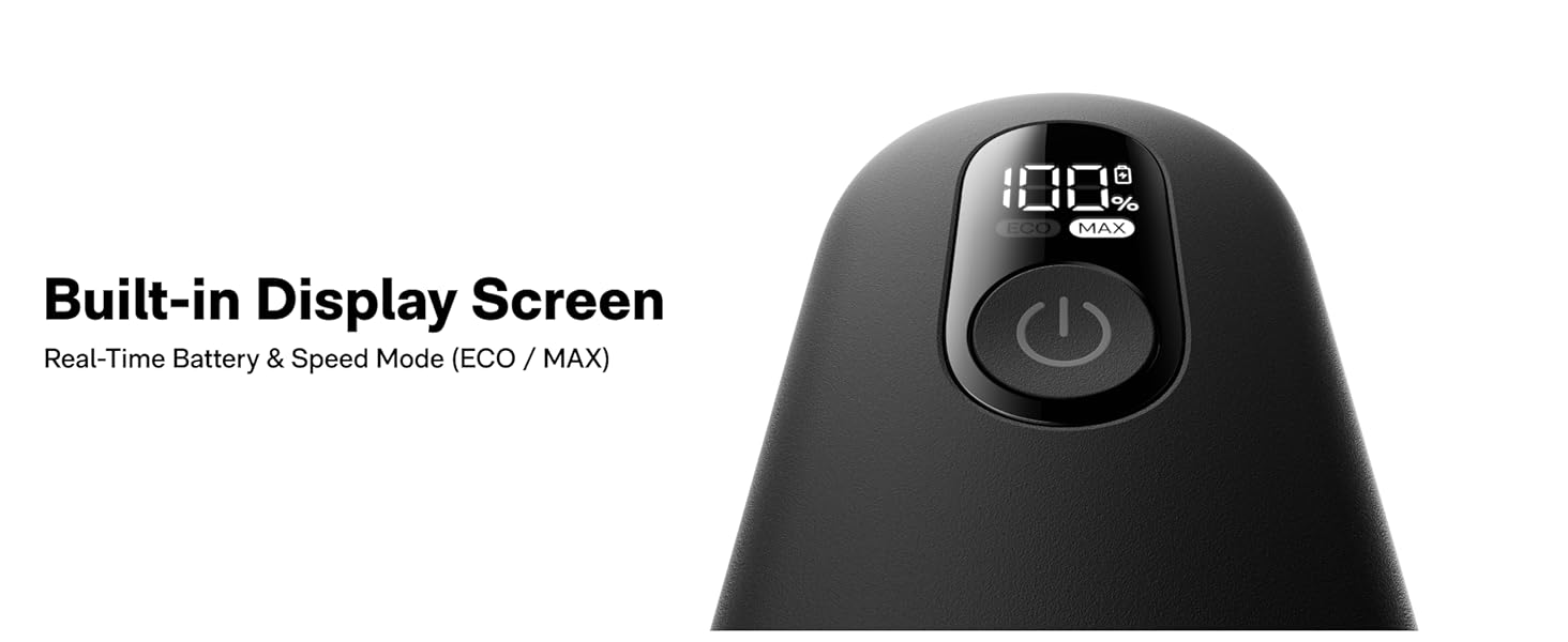 smart display screen, real time battery display