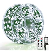 Mlambert 1500 LED Christmas Lights 492FT, Outdoor Waterproof Dimmable Fairy Lights with Remote, 8...