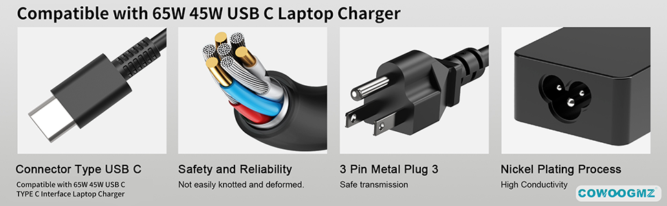 65w usb c laptop charger