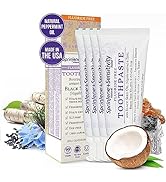 Sprinjene Fluoride Free Toothpaste for Sensitive Teeth &amp; Gum Fresh Breath Helps Dry Mouth Natural...