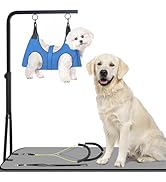 Dog Grooming Arm, Adjustable Pet Grooming Arm with Clamp for Small and Medium Dogs,Grooming Loop ...