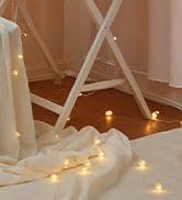 DomeStar 10Ft Pink Flamingo Lights, LED Flamingo String Lights Battery Operated Fairy Lights Outd...