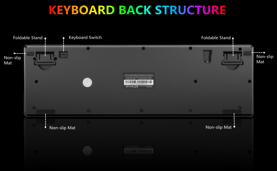 wireless rgb gaming keyboard and mouse