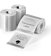 [3x180 pcs] Circle Transparent Thermal Label, Phomemo M110/M220/M108/M250/M260/M120/M200/M221/M15...