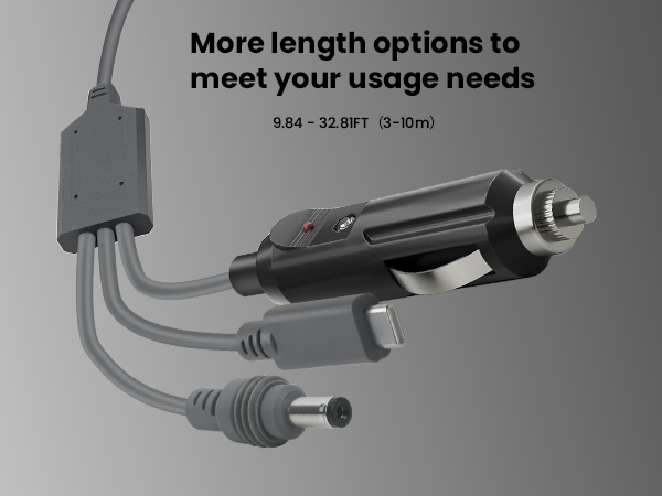 GEEKERA 3 in 1 Starlink Mini Cable USB C / Car Charger / DC to DC Starlink Replacement Cable