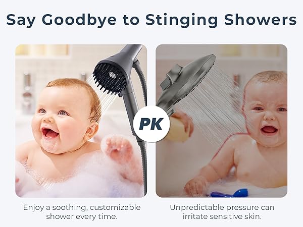 gentle shower for baby