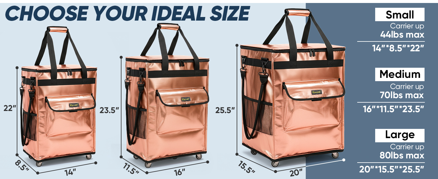 grocery bag on wheel