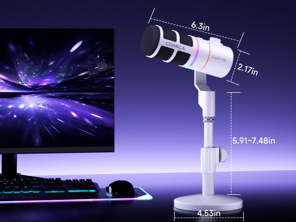 white dynamic microphone