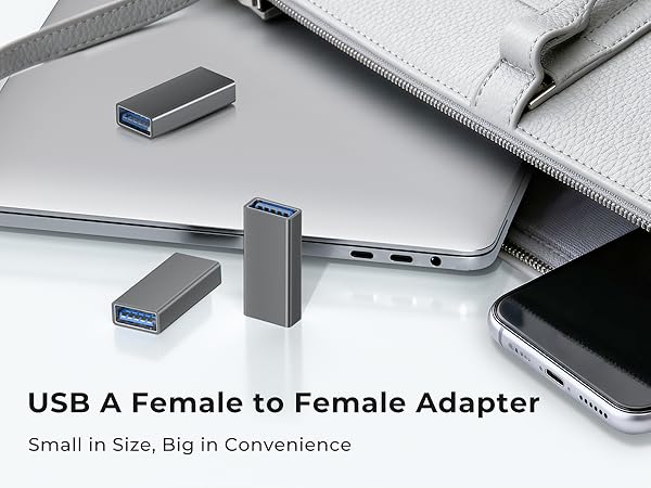 USB A Female to Female Adapter