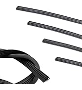 Bawkars 4 PCS 28" Silicone Frameless Wiper Blade Refill, Waterproof Boneless Wiper Inserts, Winds...
