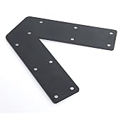 YEWTUTIS 6 Pack 45 Degree Angle Flat Brackets for 2x4 4x4 6x6 Post or Beam, Heavy Duty Carbon Ste...