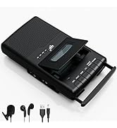 Portable Cassette Player,Digital Cassette Recorder – Portable Tape Player with Stand-Alone Microp...