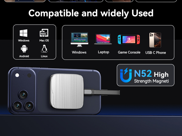 External SSD Magnetic Portable