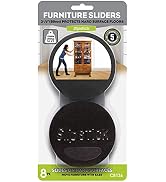 Slipstick CB136 Premium Felt Furniture Sliders for Hardwood Floors (8 Pack) Reusable 3-1/2” Round...