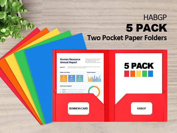 Two Pocket Folders