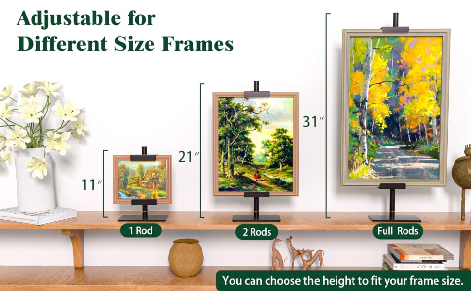adjustable for different size frames