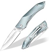 Harita Pocket Knife Folding Knife, Lightweight Aluminum Handle, Double Thumb Stud Stainless Steel...