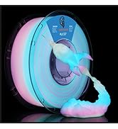 Goto Guard Transparent PLA Rainbow Glow in The Dark Filament, Multicolor 3D Printing Filament 1.7...