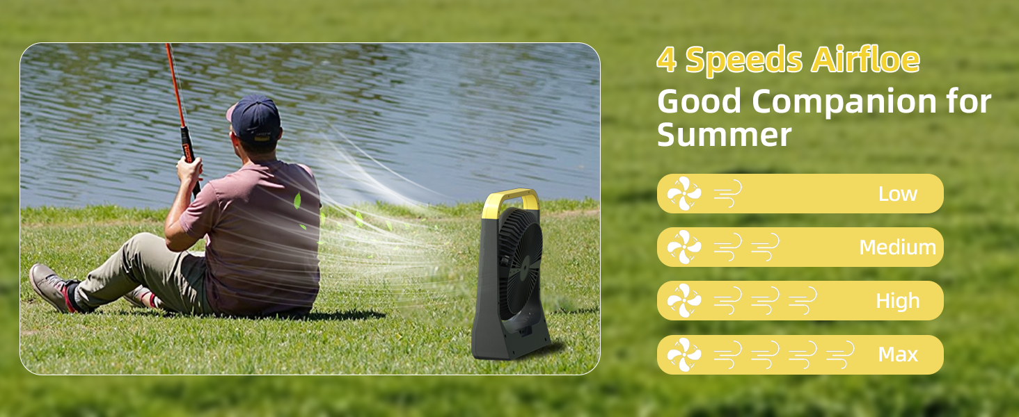 portable fan rechargeable