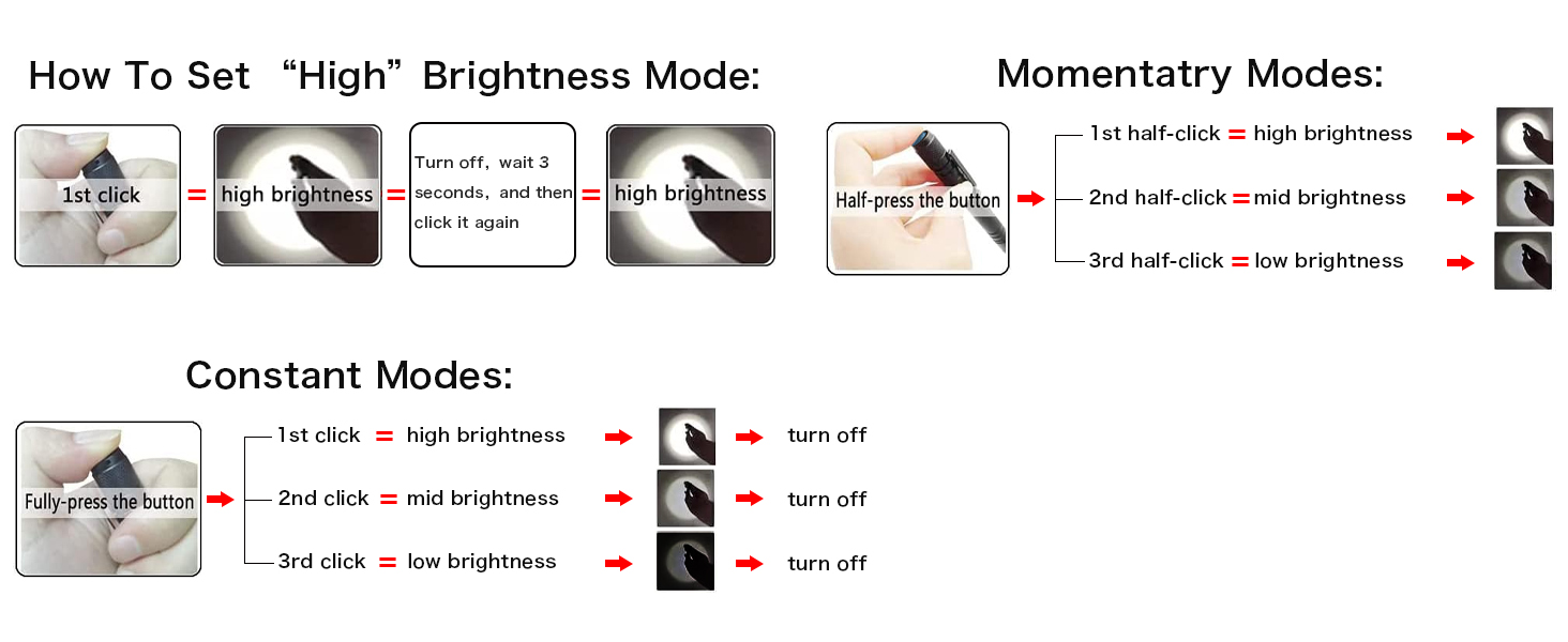 how to use the pen light