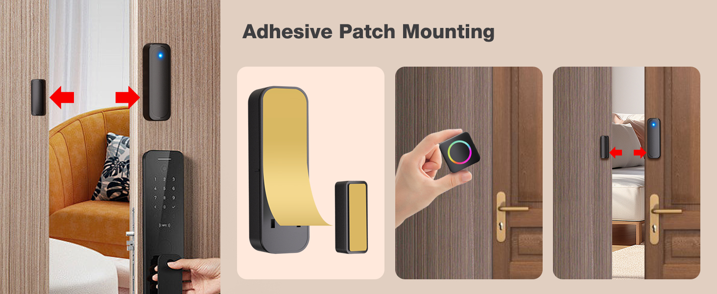 door sensor chime with easy install steps