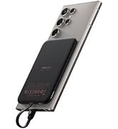 VEEKTOMX Slim Portable Charger, 5000mAh Lightweight Power Bank with Wired USB C Cable, Ultra Thin...