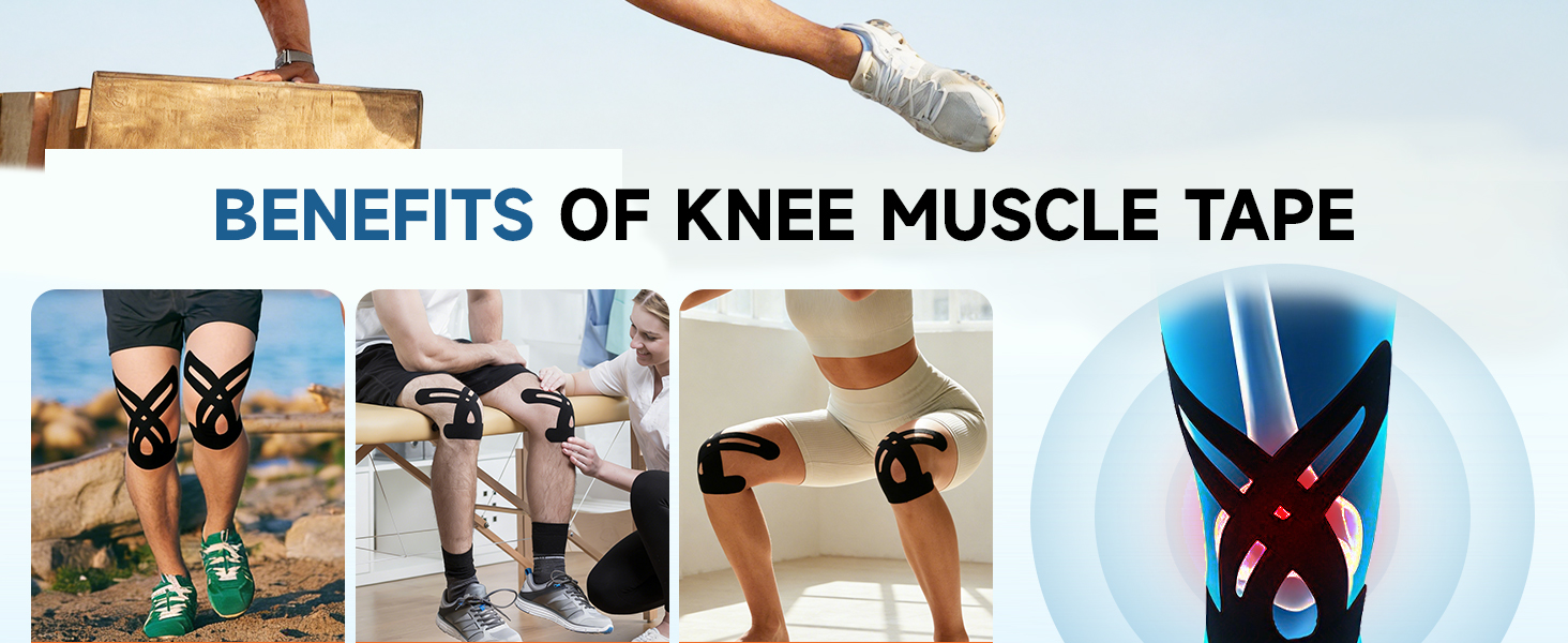 BENEFITS OF KNEE MUSCLE TAPE