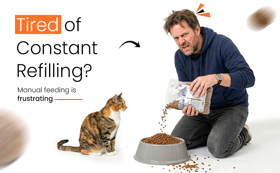 cat food dispenser, cat food bowl, cat feeder