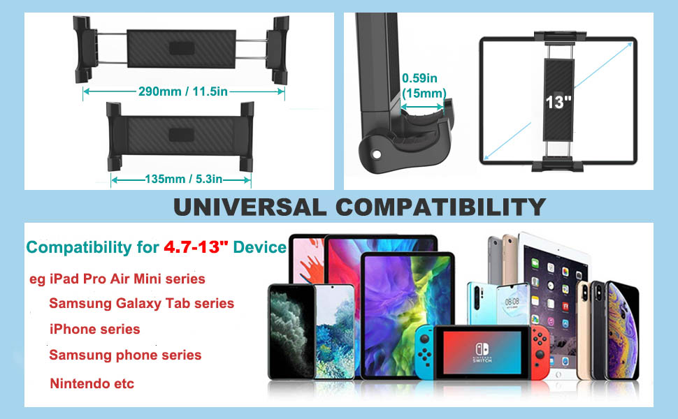 EXSHOW Car Tablet Mount CD Slot Holder