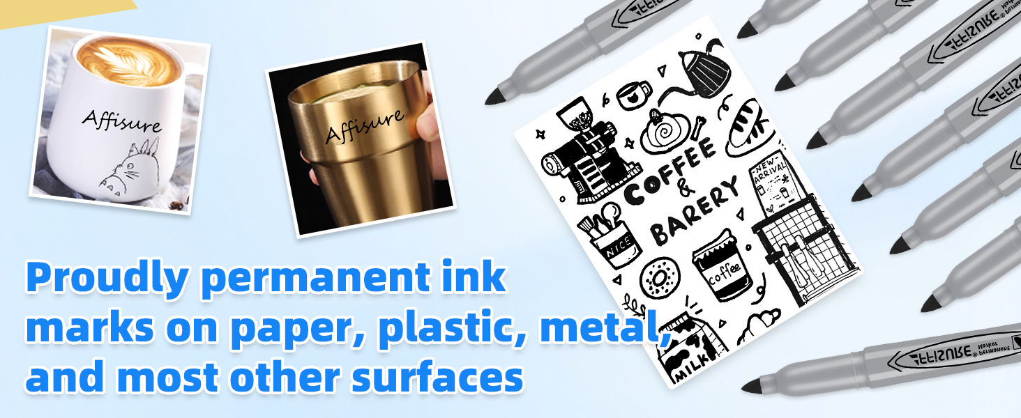 fine tip black permanent marker
