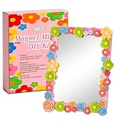 ARTLYMERS Locker Mirror Magnetic, DIY Locker Decorations Flower Mirrors Set for School Locker, Ba...