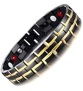 Emmori Stainless Steel Magnetic Therapy Bracelet For Men Women &amp; Adjustable Length with Sizing To...