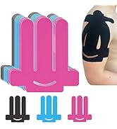 Kinesiology Tape for Shoulder Precut, 12 PCS Shoulder Tape for Pain Relief, Original Cotton Water...