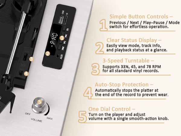 vintage record player record player for vinyl portable record player