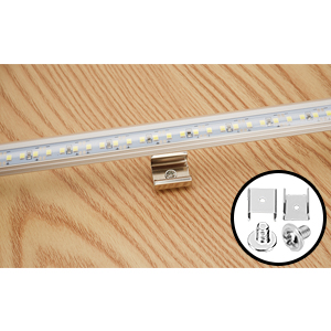 Rifachua Car 12V Interior LED Light Bar Strip Lights with Switch and Magnets 6500K White Light