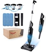 REECOO Vacuum Cleaners for Home,Vacuum and Mop Combo, 25Kpa 600W Corded Stick Vacuum for Hardwood...