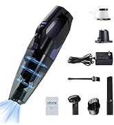 VEVOR Handheld Vacuum, Portable Vacuum Cleaner Cordless with HEPA Filter and Brushes, Lightweight...