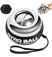BeSokar Vollmetal Gyroball Wrist Exerciser Ball Auto Start 5 Level Resistance Gyroscopic Forearm ...