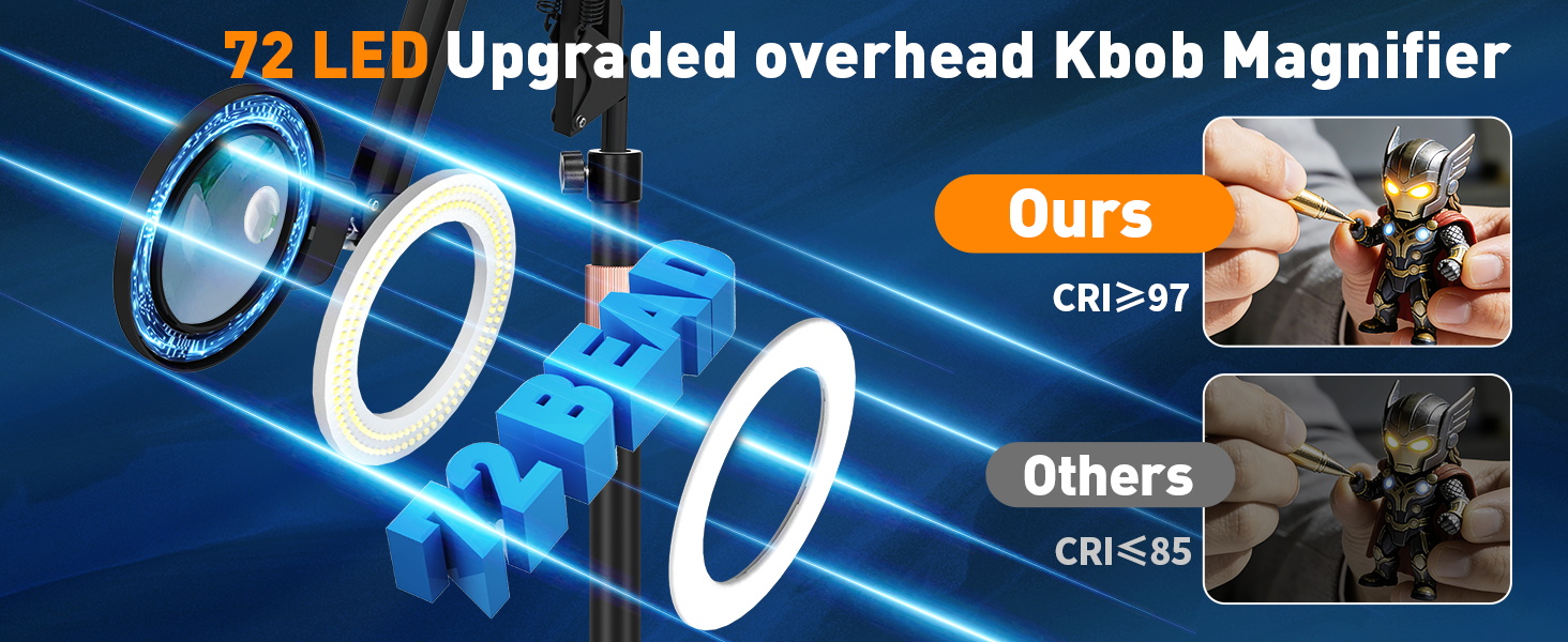 magnifying glass with light stand magnifier with light bright floor lamp tattoo work lights craft