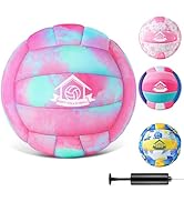 Lemmeko Soft Indoor Volleyball, Cushioned Cover Training Ball for Kids &amp; Youth, Silent Indoor Vol...