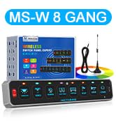 MS-W 8 GANG SWITCH PANEL